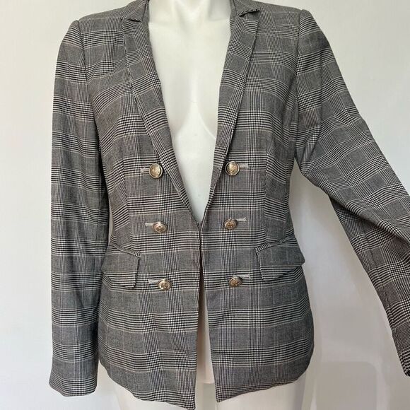 White House Black Market Plaid Blazer - Picture 3 of 9